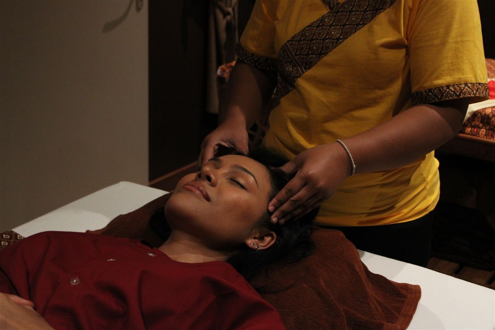 Massage de la tête et du visage